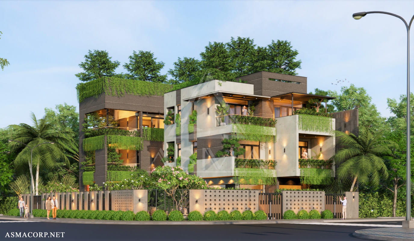 nhà vườn 3 tầng sang trọng nhất tại Đà Nẵng